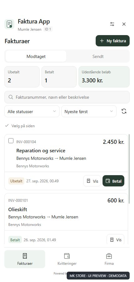 Mumle Billing — Fakturaer